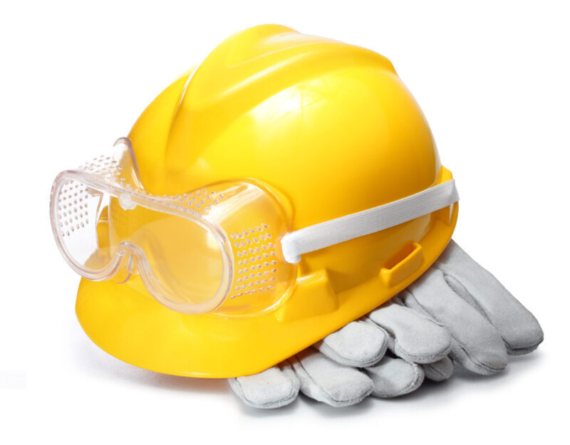 Hard Hat and White Gloves